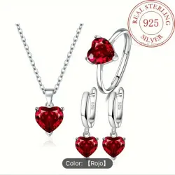 Conjunto de accesorios de plata S925