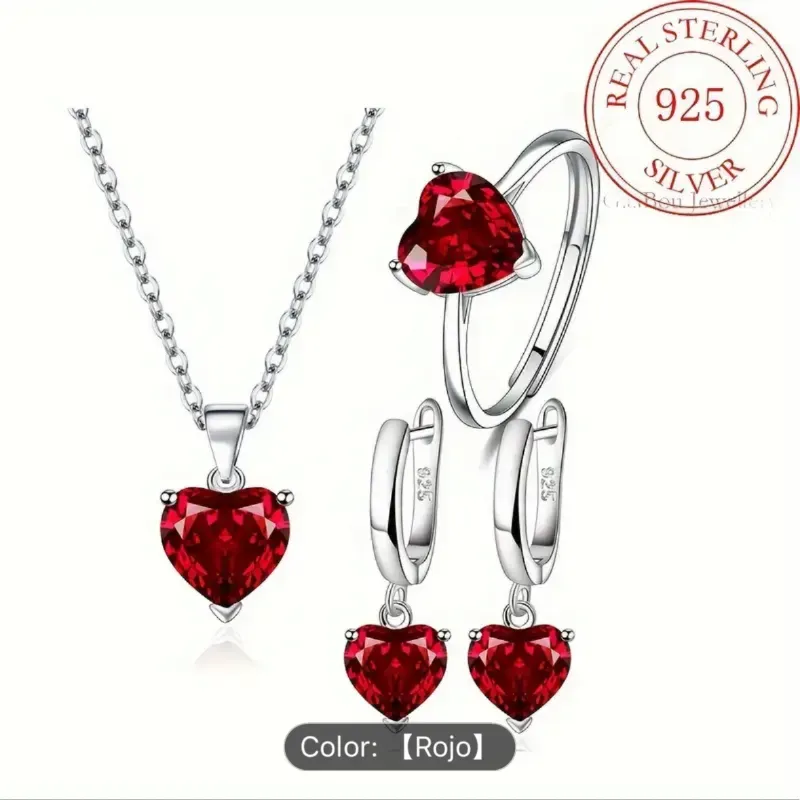 Conjunto de accesorios de plata S925