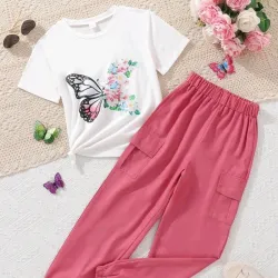 Conjunto pantalón + pulov niñas 