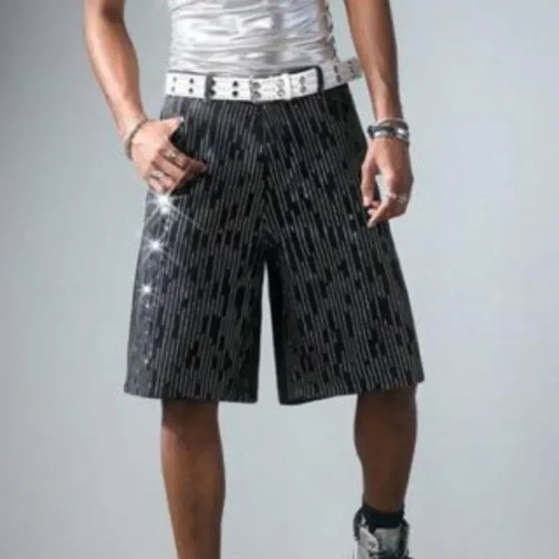 Short de brillo mezclilla