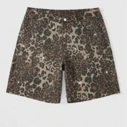 Shorts mezclilla brillo