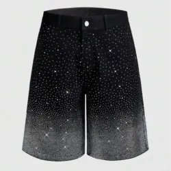 Shorts mezclilla de brillo