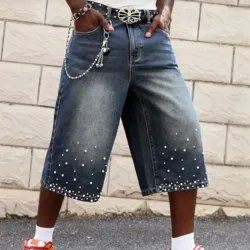 Shorts mezclilla de Perlas