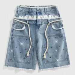 Shorts mezclilla doble faja 