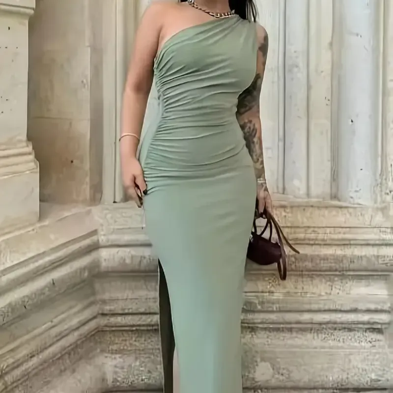 Vestido largo ajustado 