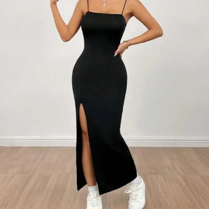 Vestido largo negro 