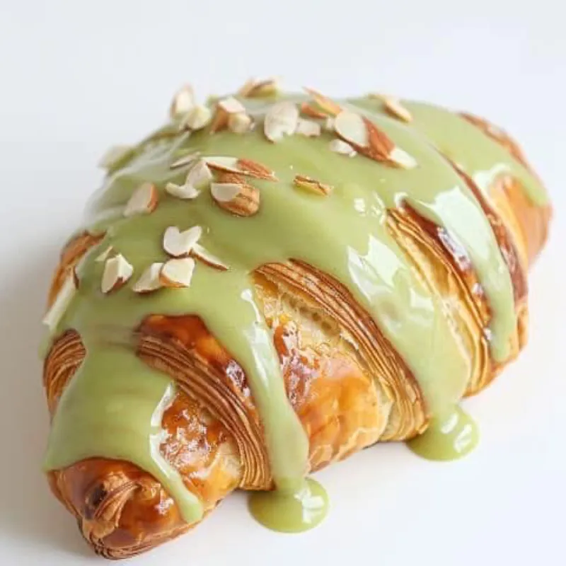 Croisssnt mini con Crema de Pistacho y chocolate Blanco 