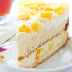 Tarta tropical de piña colada 🍍🌴