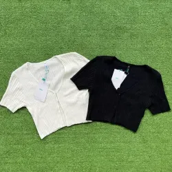 Blusa elastizada blancas y negras 