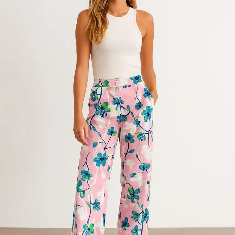 Pantalon de flores 