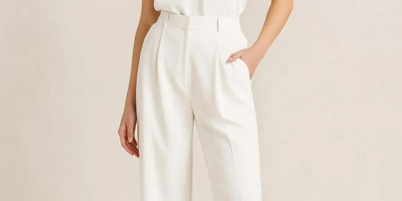 Pantalon de vestir blanco H&M 