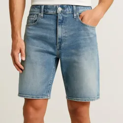 Short de mezclilla clara 