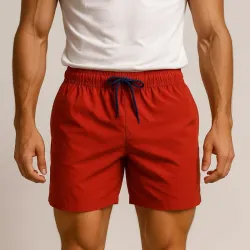 Short de nylon naranja 