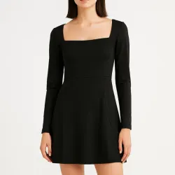 Vestido negro elastizado 