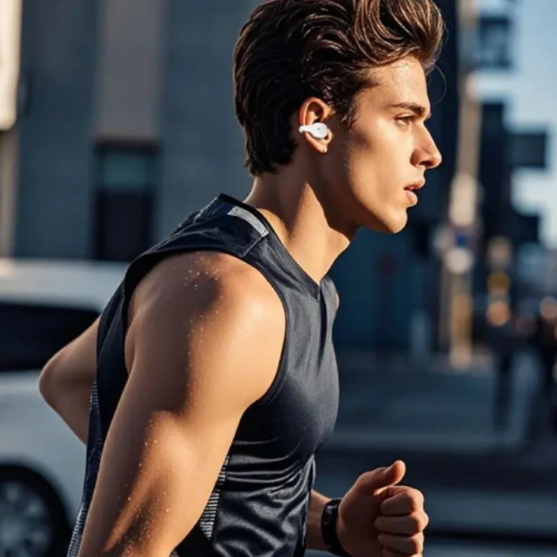 Auriculares inalámbricos con clip AUT210: Auriculares deportivos Bluetooth con LED