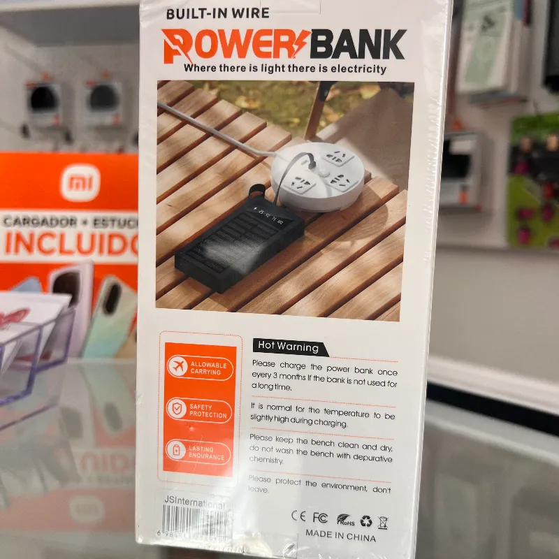 Powerbank Built-in Wire 30000 mha